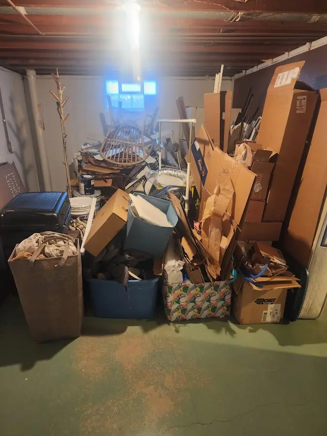 Roll-off dumpster container at job site for 15 Yard Dumpster Rental in Santa Venetia